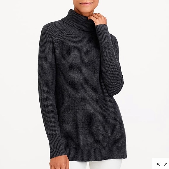 NWT J.Crew Textured Turtleneck Sweater - Picture 3 of 3